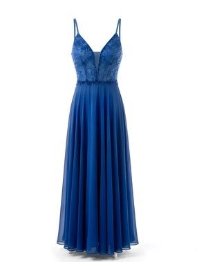 Designer - JJs House Royal Blue Lace Prom Dress/special occassions